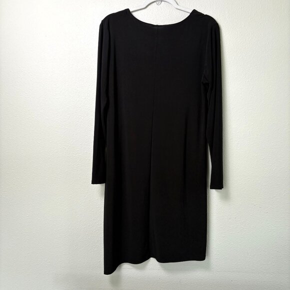 Original Anthony Tunic Top Size S Black Long Sleeve Asymmetric Stretch - Picture 3 of 13